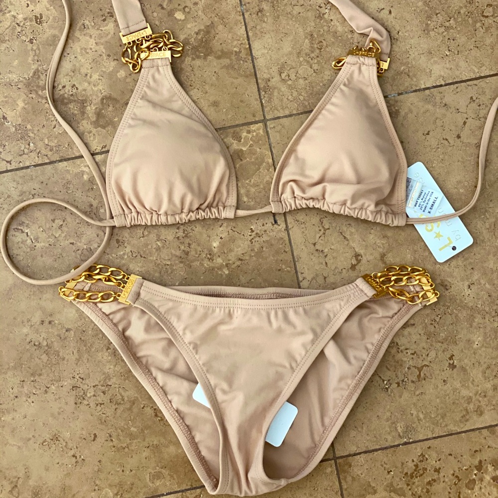 L Space Nude bikini set size x-small, NWT